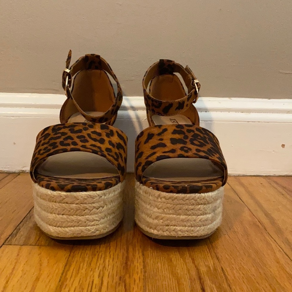 JUSTFAB Leopard Wedge Heels